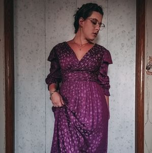 Nordstrom Gal Meets Glam Special edition Purple floral dress